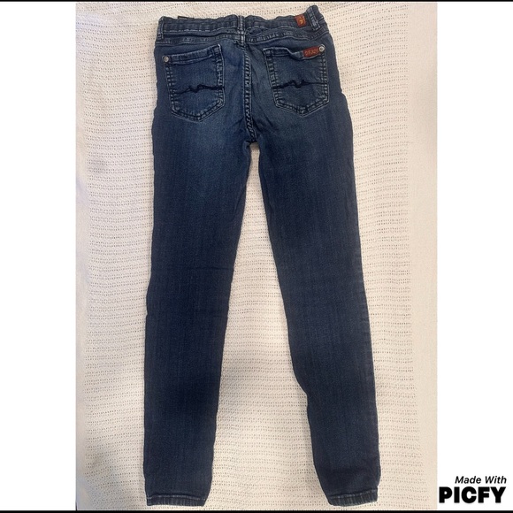 7 For All Mankind Skinny Jeans Big Kid 12 - Picture 1 of 3